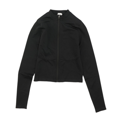 Black Solid Active Jacket