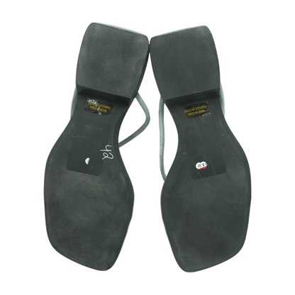Gray Flat Sandals