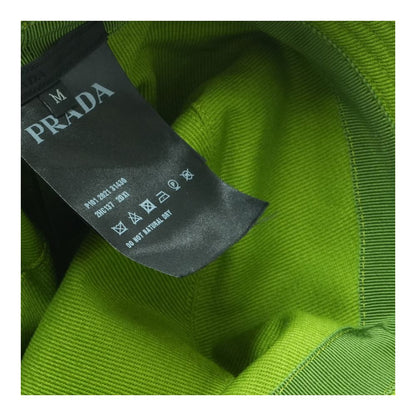 Green Worn Bull-Denim Bucket Hat