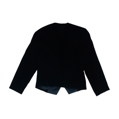 Vintage Black Solid Blazer