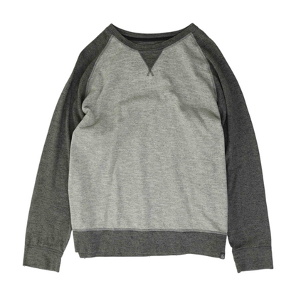 Gray Color Block Sweatshirt Pullover