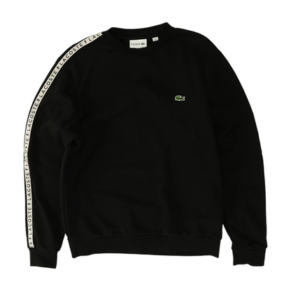 Black Solid Sweatshirt Pullover