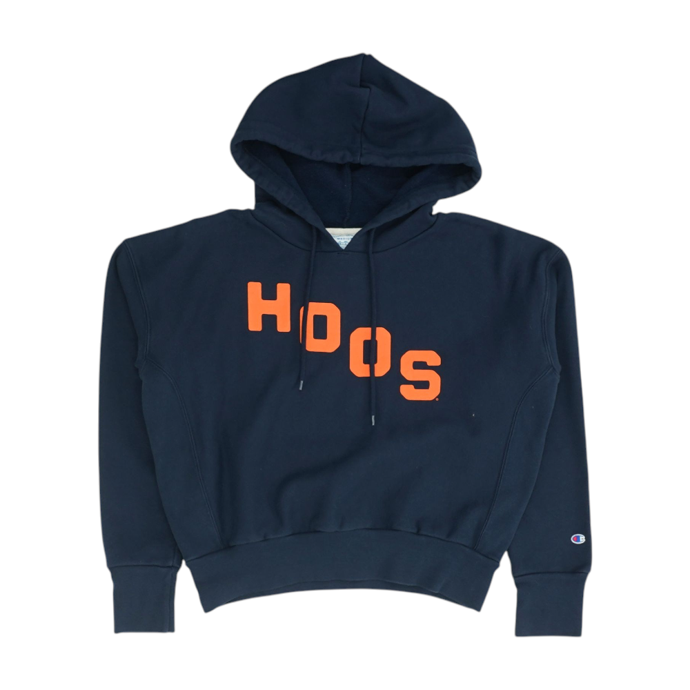 Champion Navy Virginia Cavaliers Solid Hoodie Pullover – Image 1