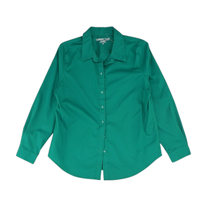 Green Button Down