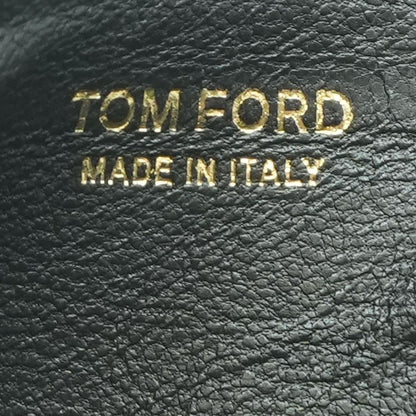 Black Small Grain Leather Cardholder
