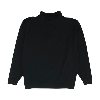 Black Solid 1/4 Zip Pullover