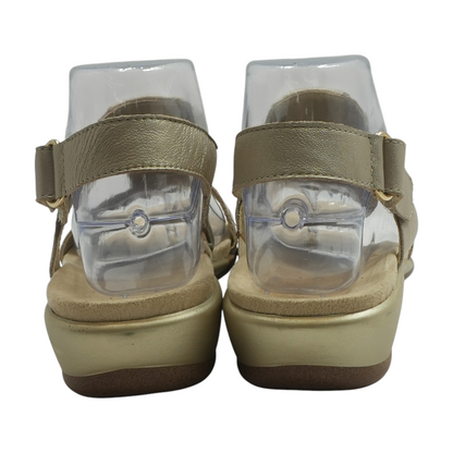 Gold Wedged Sandals