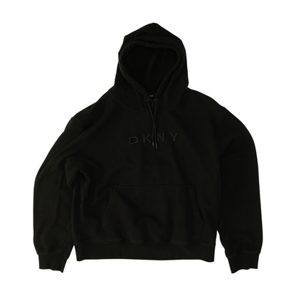 Black Solid Hoodie Pullover