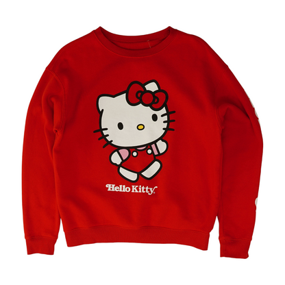 Red Solid Sweatshirt Pullover