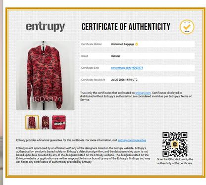 Red Cheetah Zip-Up Hoodie Jacket