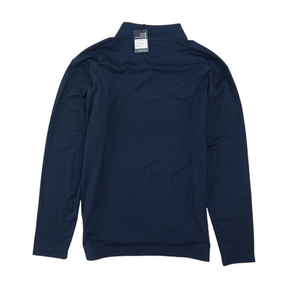 Navy Solid 1/4 Zip Pullover