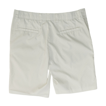White Print Chino Shorts