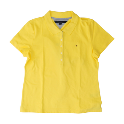 Yellow Solid Short Sleeve Polo