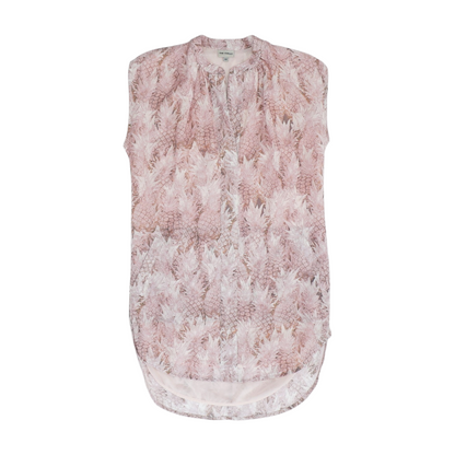 Pink Petite Abstract Blouse
