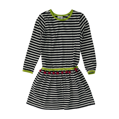 Navy Striped Dress