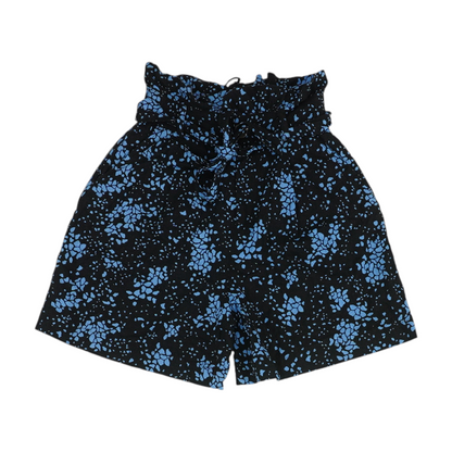 Black Abstract Chino Shorts