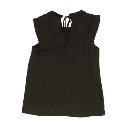 Black Solid Sleeveless Blouse