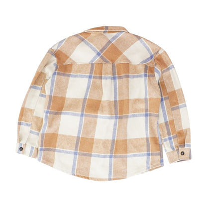 Tan Plaid Button Down