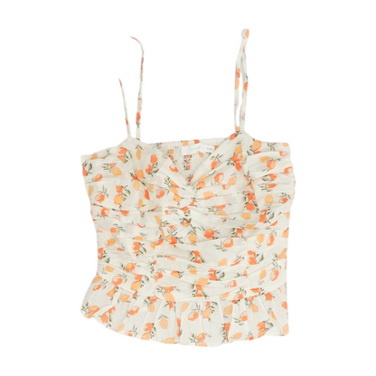 Orange Graphic Blouse