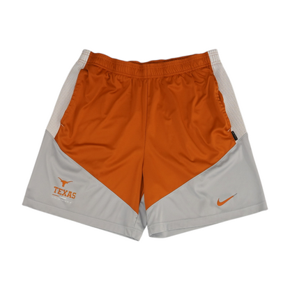 Orange Color Block Active Shorts