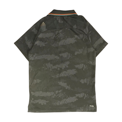 Charcoal Print Short Sleeve Polo