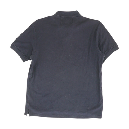 Navy Solid Short Sleeve Polo