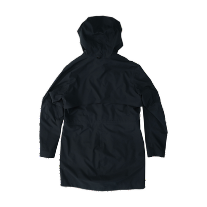 Black Solid Rain Jacket