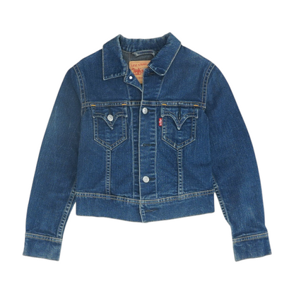 Blue Solid Denim Jacket