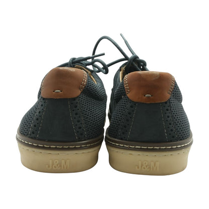 Navy Lace Up Casual Shoes