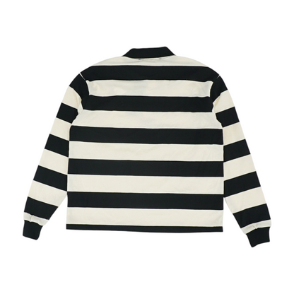 Black Striped Henley