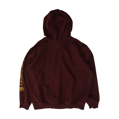 Maroon Solid Fleece Pullover