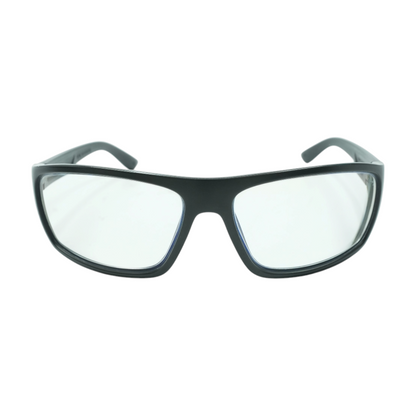 Black Peak Rectangle Prescription Eyewear