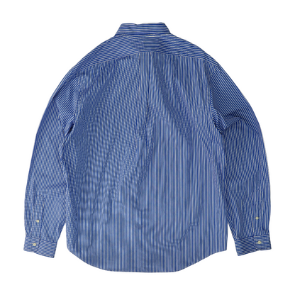 Blue Striped Long Sleeve Button Down
