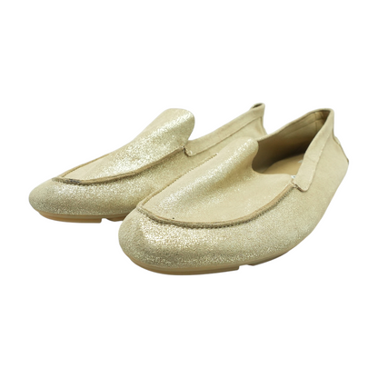 Gold Slip-On Flats