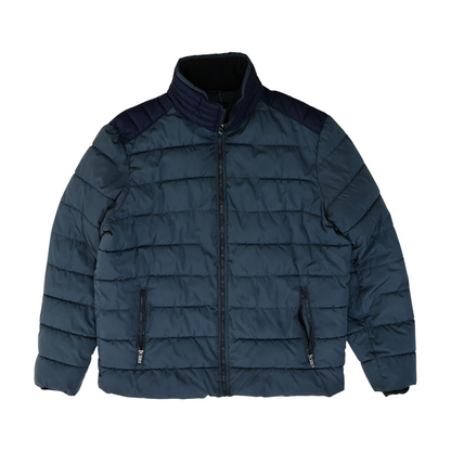 Gray Color Block Jacket