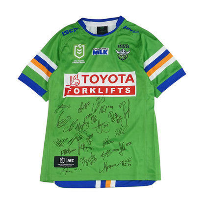 Men's Green Canberra Raiders Short Sleeve Jersey
