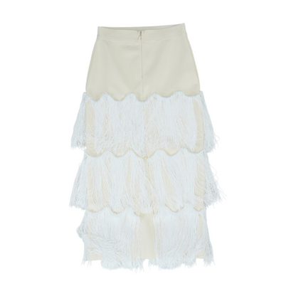 Ivory Midi Skirt