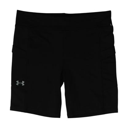Black Solid Active Shorts
