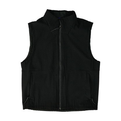 Black Solid Active Vest