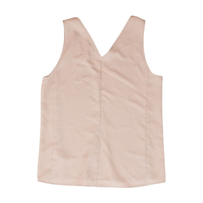 Pink Solid Sleeveless Blouse