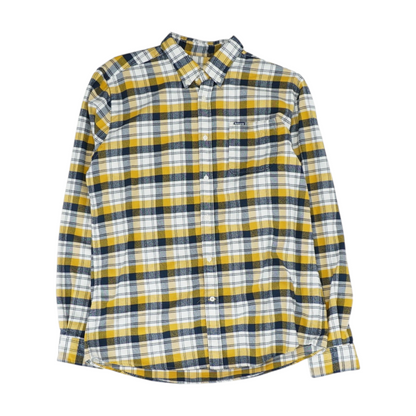Yellow Plaid Flannel Button Down