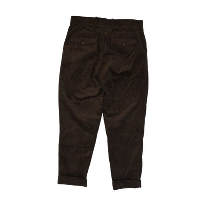 Brown Solid Chino Pants