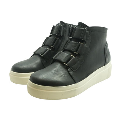 Elvira Black High Top Athletic Shoes