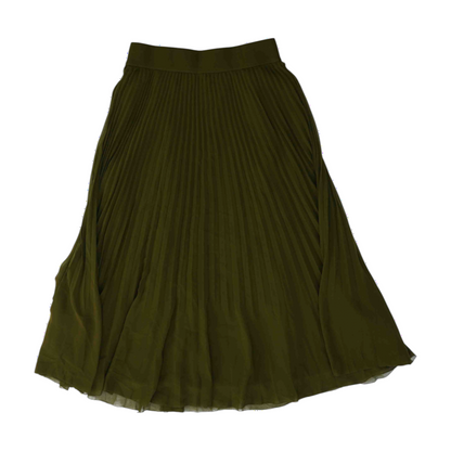 Green Petite Midi Skirt