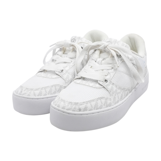 White Low-Top Athletic Shoes