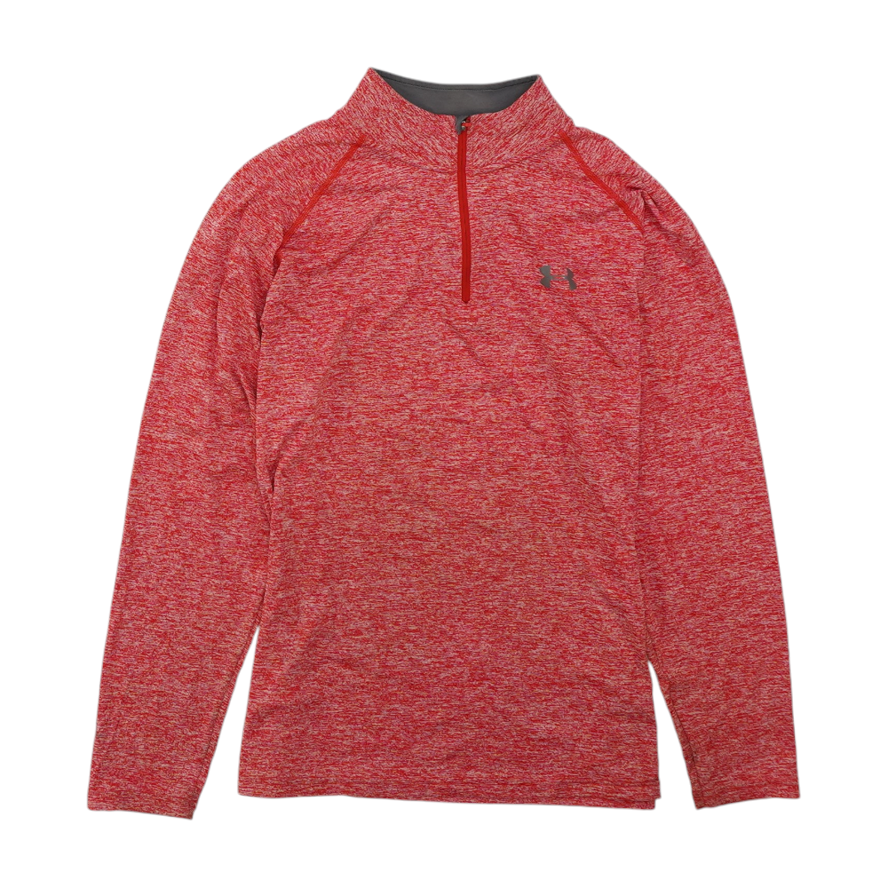 Red Solid 1/4 Zip Pullover