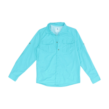 Green Outdoor Button Down