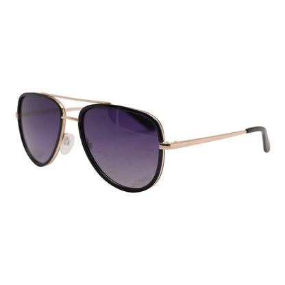 Black All In Aviator Sunglasses