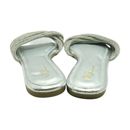 Silver Flat Sandals