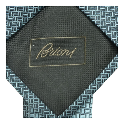 Midnight Blue Silk Micro Motif Jacquard Degrade Tie